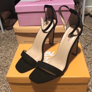 New public desire black heels